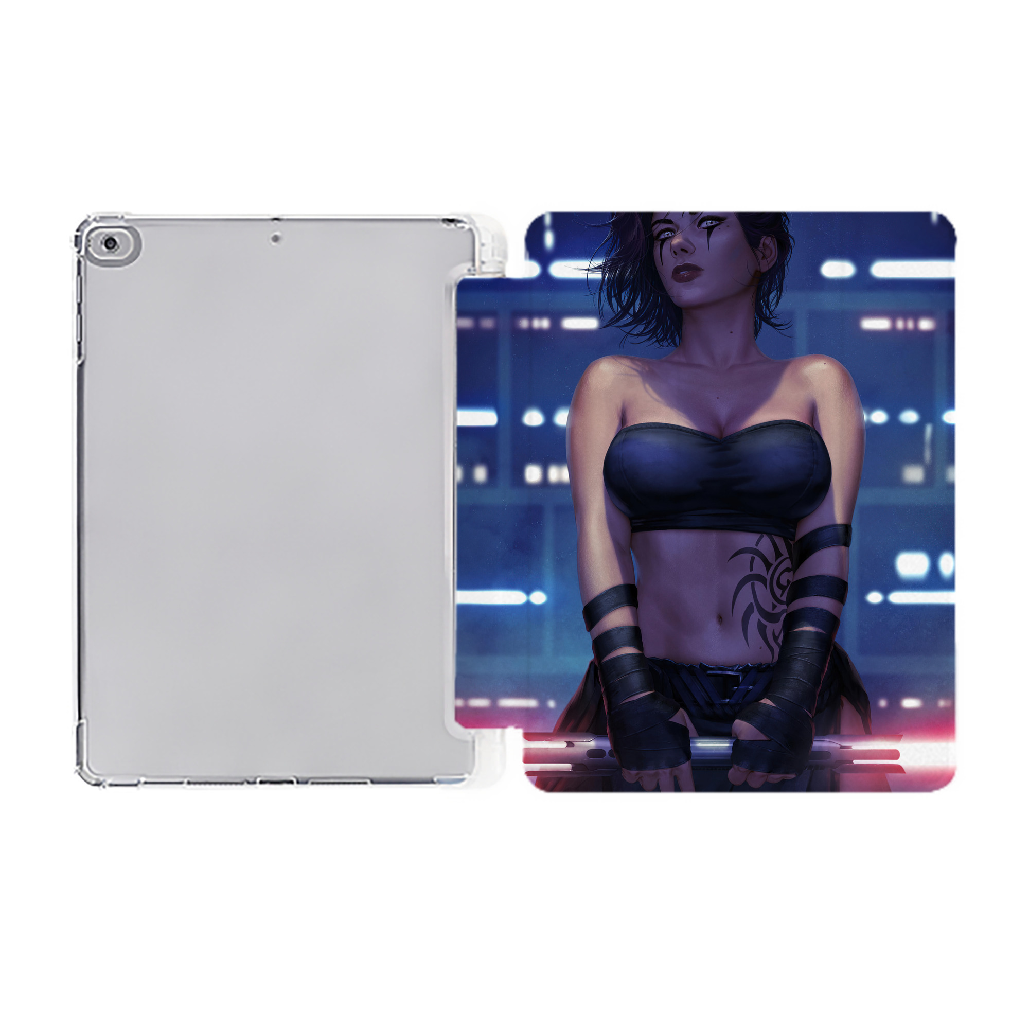 （画像用） スター・ウォーズ Star Wars IPad ケース ペン収納付き 三つ折りスタンド PUレザー×シリコン 対応機種9.5/10.5/10.9インチ